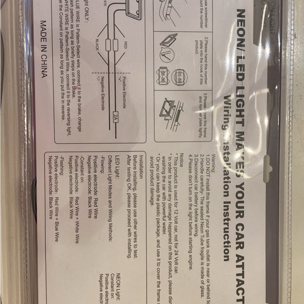 LED License Plate Frame New In Package - Picture 7 of 9